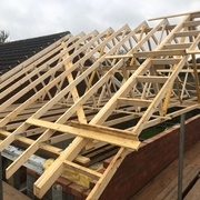 New Roof Trusses Installed